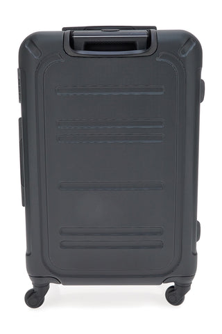 Prima Riga PR161/M Mittlerer schwarzer Hartschalen-Trolley mit Schwenkrädern