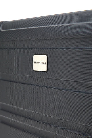 Prima Riga PR161/M Mittlerer schwarzer Hartschalen-Trolley mit Schwenkrädern