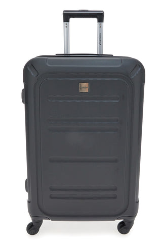 Prima Riga PR161/P kleiner schwarzer Hartschalen-Trolley mit Schwenkrädern