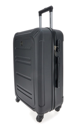 Trolley piccolo nero rigido con ruote piroettanti Prima Riga PR161/P