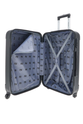 Trolley piccolo nero rigido con ruote piroettanti Prima Riga PR161/P