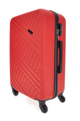 Trolley grande rosso rigido con ruote piroettanti Prima Riga PR162/G