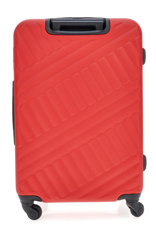 Trolley grande rosso rigido con ruote piroettanti Prima Riga PR162/G