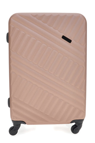 Trolley grande oro rosa rigido con ruote piroettanti Prima Riga PR162/G