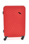 Trolley medio rosso rigido con ruote piroettanti Prima Riga PR162/M
