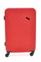 Prima Riga PR162/M Mittelgroßer roter Hartschalen-Trolley mit Schwenkrädern