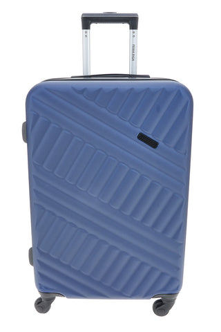 Trolley blu rigido con ruote piroettanti Prima Riga PR162/P