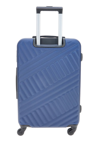 Prima Riga PR162/P Hartschalen-Trolley, blau, mit Schwenkrädern