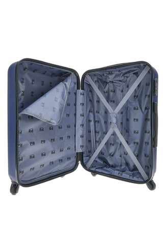 Prima Riga PR162/P Hartschalen-Trolley, blau, mit Schwenkrädern