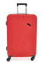 Trolley rosso rigido con ruote piroettanti Prima Riga PR162/P