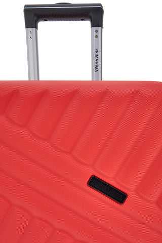 Trolley rosso rigido con ruote piroettanti Prima Riga PR162/P