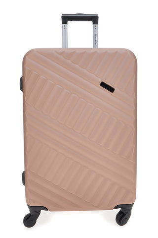 Prima Riga PR162/P Roségoldener Hartschalen-Trolleykoffer
