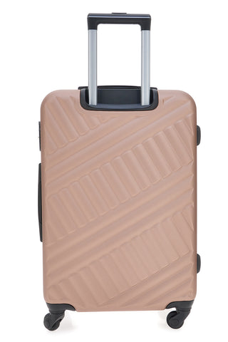 Prima Riga PR162/P Roségoldener Hartschalen-Trolleykoffer