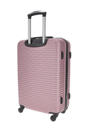 Valigia rigida rosa da cabina con ruote girevoli Prima riga PR166/P