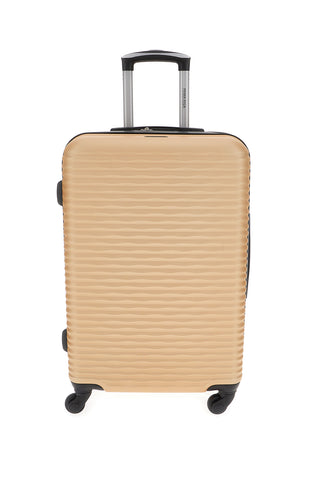 Valigia rigida oro media con ruote girevoli Prima riga PR166/M