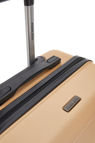 Valigia rigida oro media con ruote girevoli Prima riga PR166/M