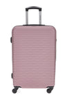 Valigia rigida rosa media con ruote girevoli Prima riga PR166/M