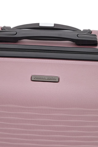 Valigia rigida rosa media con ruote girevoli Prima riga PR166/M