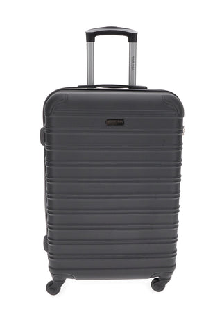 Schwarzer Hartschalen-Koffer mit Drehrollen Prima riga PR167/P