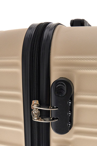 Weißer Hartschalen-Koffer mit Drehrollen Prima riga PR167/P