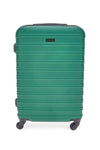 Mittlerer grüner Hartschalenkoffer mit drehbaren Rollen Prima riga PR167/M