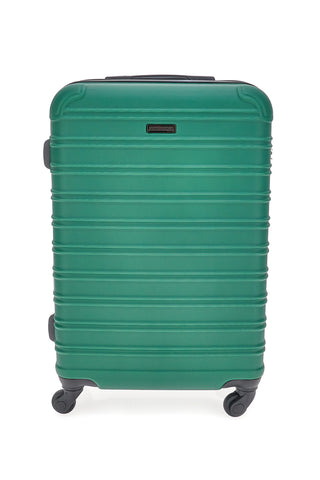Mittlerer grüner Hartschalenkoffer mit drehbaren Rollen Prima riga PR167/M