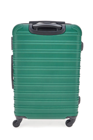 Mittlerer grüner Hartschalenkoffer mit drehbaren Rollen Prima riga PR167/M