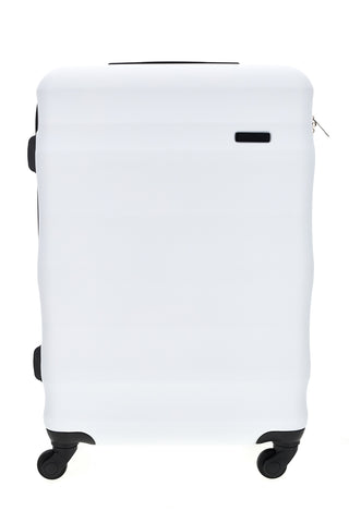 Starrer weißer kleiner Rollkoffer 4 Räder Prima riga PR168/P