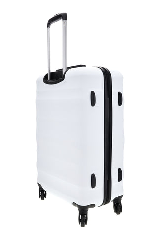 Starrer weißer kleiner Rollkoffer 4 Räder Prima riga PR168/P