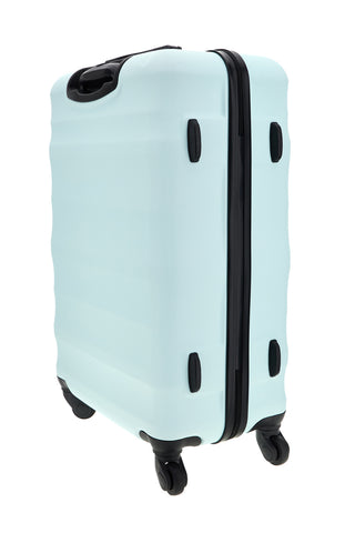Valigia trolley grande azzurra rigida 4 ruote Prima riga PR168/G