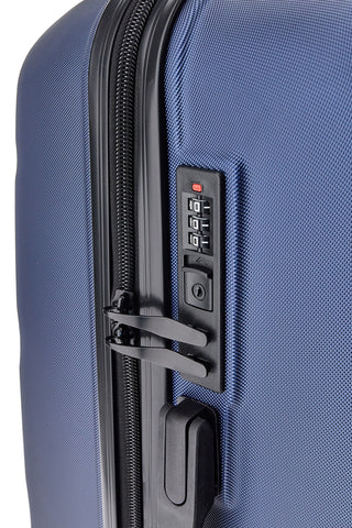 Kleiner blauer Trolley mit 4 Rädern und Teleskopgriff Indigeno INDIGENO180/P