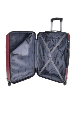 Trolley medio burgundy con 4 ruote e manico telescopico Indigeno INDIGENO180/M