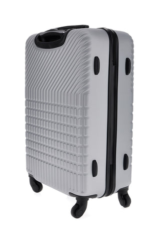 Trolley piccolo grigio rigido con 4 ruote Prima riga PR169/P