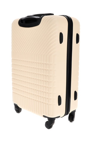 Trolley piccolo crema rigido con 4 ruote Prima riga PR169/P