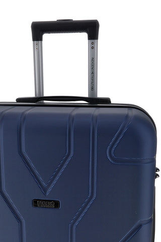 Trolley kleiner blauer Hartschalenkoffer mit TSA-Schloss Indigeno Metropolitano 181/p