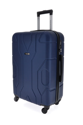 Trolley kleiner blauer Hartschalenkoffer mit TSA-Schloss Indigeno Metropolitano 181/p