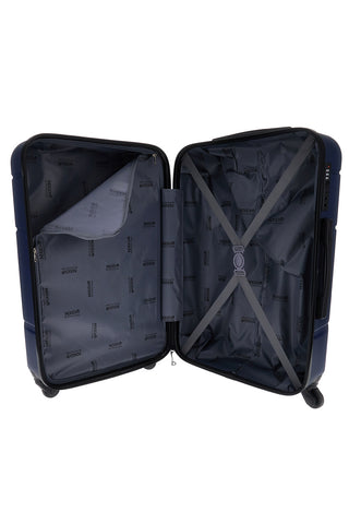 Trolley kleiner blauer Hartschalenkoffer mit TSA-Schloss Indigeno Metropolitano 181/p