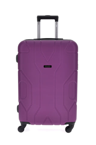 Trolley klein lila Hartschalenkoffer mit TSA-Schloss Indigeno Metropolitano 181/p