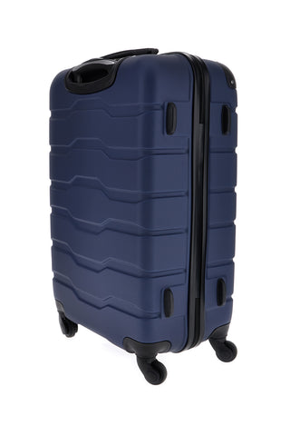 Trolley piccolo blu rigido con 4 ruote 2T2L156/P