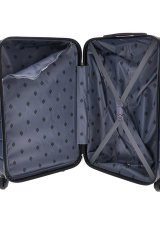 Trolley piccolo blu rigido con 4 ruote 2T2L156/P
