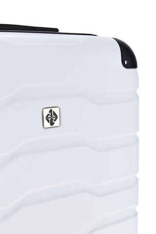 Trolley piccolo bianco rigido con 4 ruote 2T2L156/P