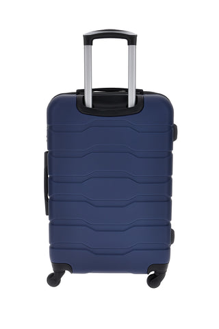 Mittelblauer Hartschalentrolley mit 4 Rädern 2T2L156/M