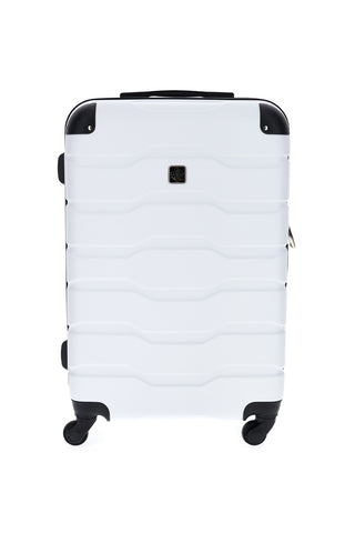 Trolley medio bianco rigido con 4 ruote 2T2L156/P