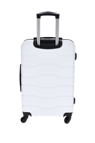 Trolley grande bianco rigido con 4 ruote 2T2L156/G