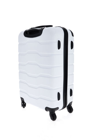 Trolley grande bianco rigido con 4 ruote 2T2L156/G