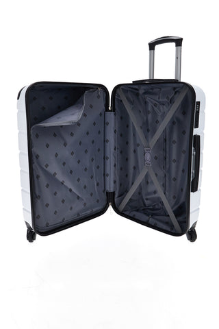 Trolley grande bianco rigido con 4 ruote 2T2L156/G