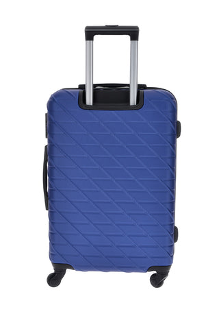 Trolley piccolo blu rigido con 4 ruote Prima riga PR157/P