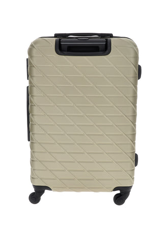 Trolley medio champagne rigido con 4 ruote Prima riga PR157/M