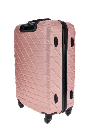 Trolley grande rose gold rigido con 4 ruote Prima riga PR157/G