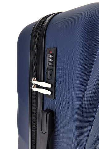 Trolley blu rigido piccolo 4 ruote 2T2L 155/P